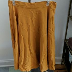 Modcloth A line Mustard Skirt